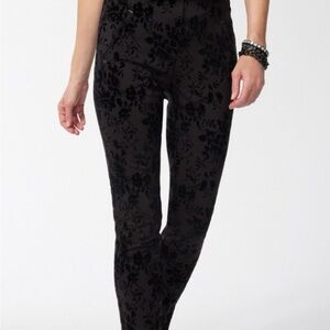 Chico's so slimming 360 Juliet flocked blooms ankle pants NWT